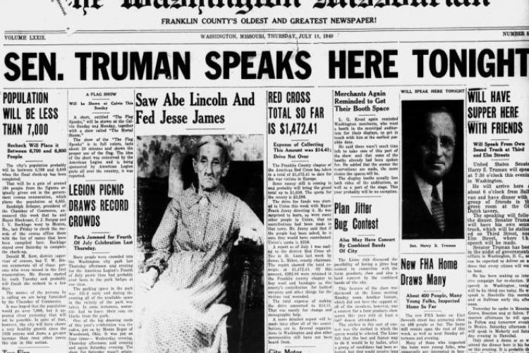 Newspapers Pages of Your History The State Historical Society of